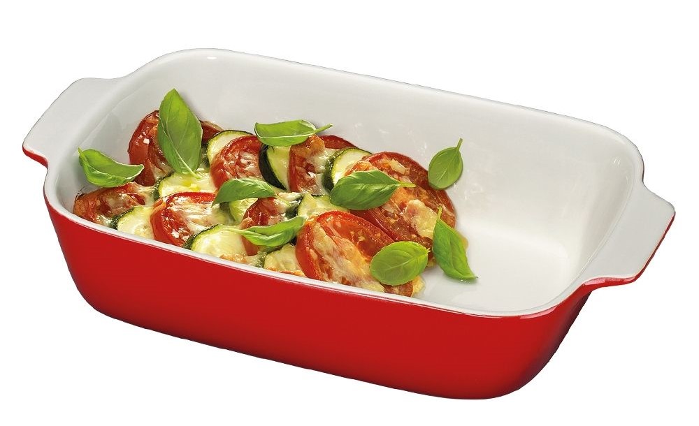Červený pekáč na lasagne, těstoviny a ratatouille červený 1,9 l Kuchenprofi profi